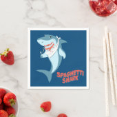 Spaghetti Shark Serviette (Beispiel)
