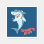Spaghetti Shark Serviette (Vorderseite)
