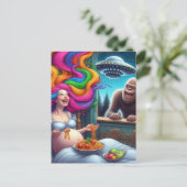 Spaghetti so Yummy ich habe keine Klausel, was ist Postkarte (Stehend Vorderseite)