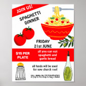 Spaghetti Spag Bowl Fundraiser Poster (Vorne)