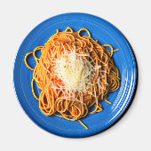 Spaghetti-Tafel mit Parmesan-Käse Magnet (Vorne)