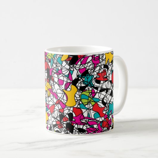 Spaghetti Tangle Kaffeetasse (VorderseiteRechts)