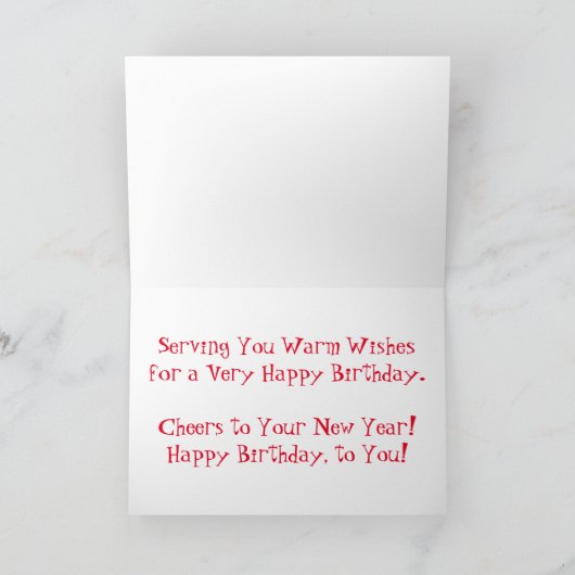 "Spaghetti Time" Geburtskarte Karte (Innenseite)