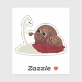 Spaghetti trifft Ball Aufkleber (Blatt)