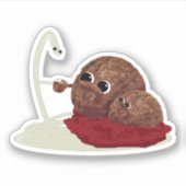 Spaghetti trifft Ball Aufkleber (Vorderseite)