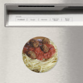 Spaghetti und Meatballs Food Kühlschrank Magnet (In Situ (Geschirrspüler))