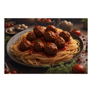 Spaghetti und Meatballs Poster