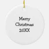 Spaghetti und Meatballs Weihnachtsdekoration Keramik Ornament (Hinten)