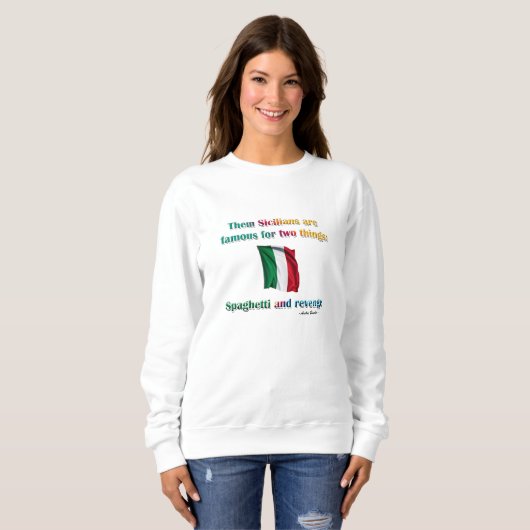 Spaghetti und Rache Sweatshirt (Vorne ganz)