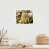 Spaghetti Vongole Bianco Poster (Küche)