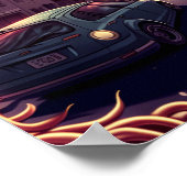 Spaghetti-Vulkan Poster (Ecke)