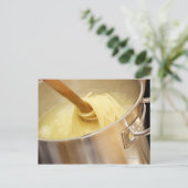 Spaghetti werden in Pot stickt Postkarte (Stehend Vorderseite)