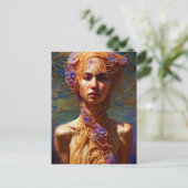 Spaghetti Woman Postkarte (Stehend Vorderseite)