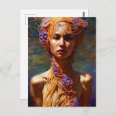 Spaghetti Woman Postkarte (Vorne/Hinten)