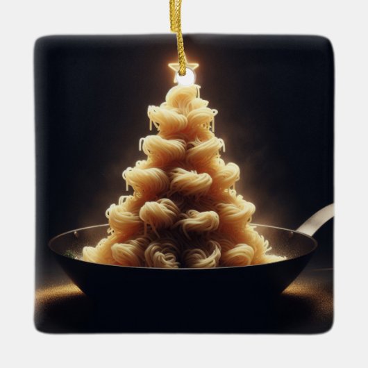 Spaghetti Wonderland Keramikornament (Vorderseite)