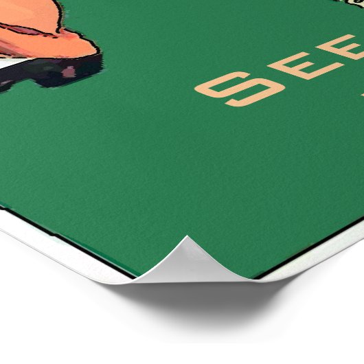 Spaghettini Pasta Man and Machine, bearbeiten Text Poster (Ecke)