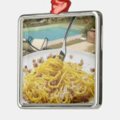 Spaghettis Carbonara Ornament Aus Metall (Links)