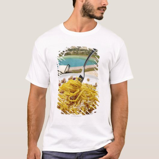 Spaghettis Carbonara T-Shirt (Vorderseite)