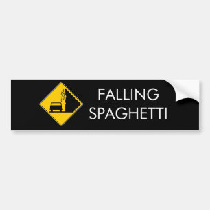 Spaghettis fallen heraus autoaufkleber