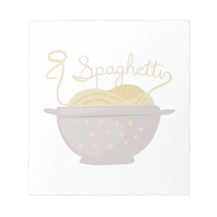 Spaghettis Notizblock