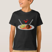 Spaghettis und Fleischklöschen T-Shirt (Vorderseite)