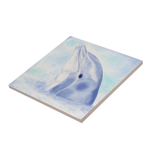 Spähen der Delphin-quadratischen Fliese (Seite)