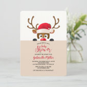 Spähen des Rens Einladung (Stehend Vorderseite)