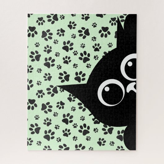 Spähende Katzen-Design-Puzzle Puzzle (Vertikal)