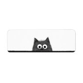 Spähende Katzen-Rücksende-Adressetiketten (Vorne)