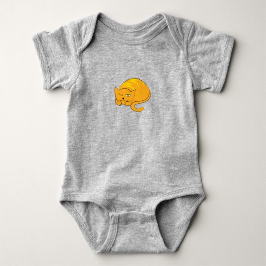 Spähende Kitty Baby Strampler (Vorderseite)