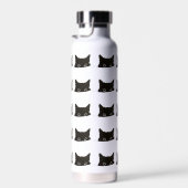 Spähende schwarze Katze Trinkflasche (Rechts)