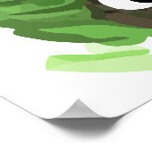 Spähender Affe Poster (Ecke)