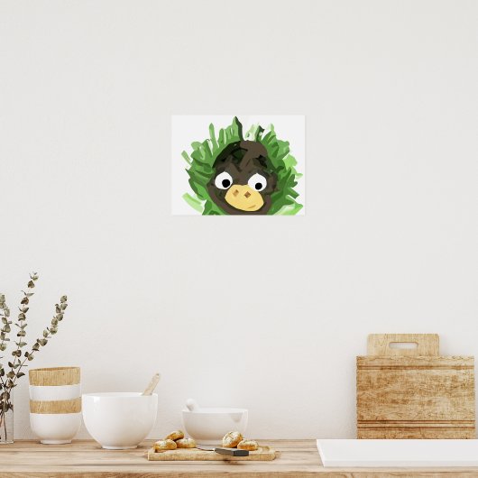 Spähender Affe Poster (Küche)