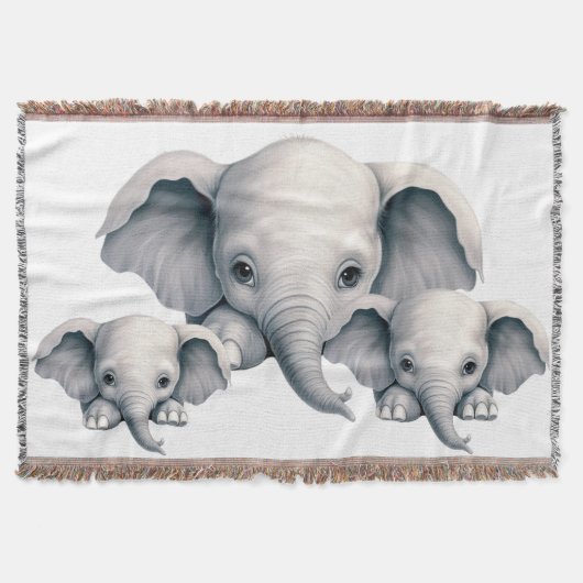 Spähender Elefant Decke (Vorderseite)