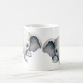Spähender Elefant Kaffeetasse (Mittel)
