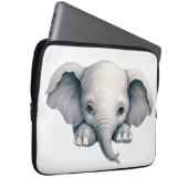Spähender Elefant Laptopschutzhülle (Vorne Rechts)