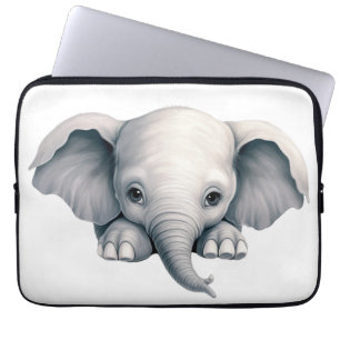 Spähender Elefant Laptopschutzhülle