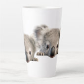 Spähender Koala Milchtasse (Vorderseite)