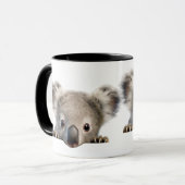 Spähender Koala Tasse (Vorderseite Links)