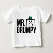 Spähender Kopf Herr-Grumpy | über Namen Baby T-shirt (Vorderseite)