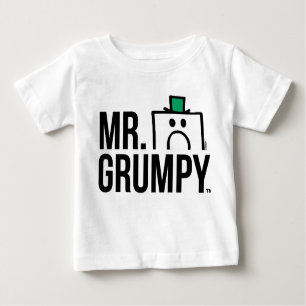 Spähender Kopf Herr-Grumpy   über Namen Baby T-shirt