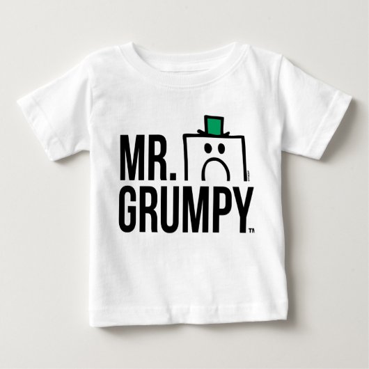 Spähender Kopf Herr-Grumpy | über Namen Baby T-shirt (Vorderseite)