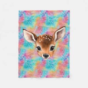 Spähendes Babyhirsch-Wasserflasche Fleecedecke