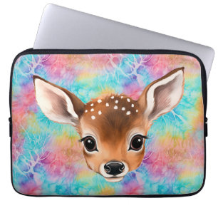 Spähendes Babyhirsch-Wasserflasche Laptopschutzhülle