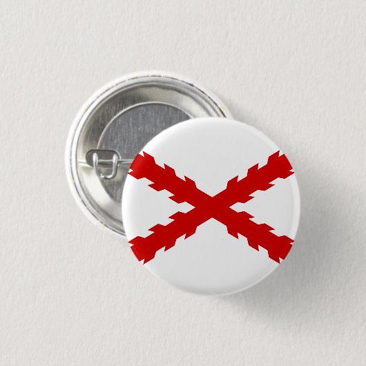 Spain alte Flagge neue spanische Indios conquistad Button (Vorne & Hinten)