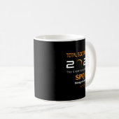 Spain Basque Country Total Solar Eclipse August Kaffeetasse (VorderseiteRechts)