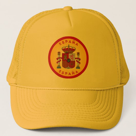 Spain Coat of Arms Circle Shape  Truckerkappe (Vorderseite)