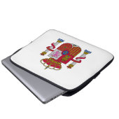 Spain country coat arms symbol emblem flag laptopschutzhülle (Vorne Knopf)