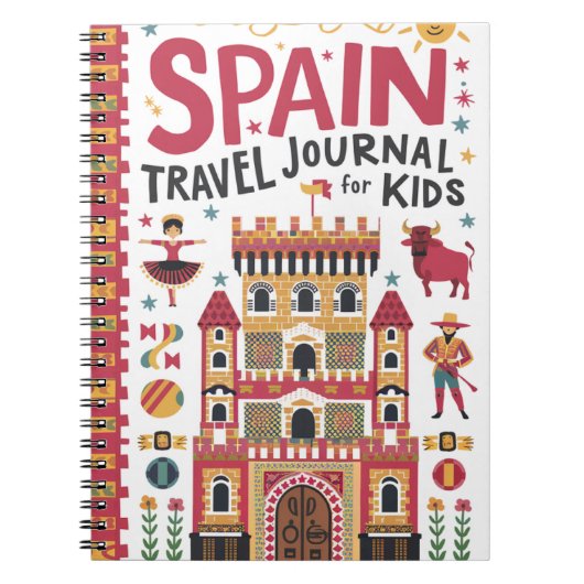 Spain Cruise Journal for Kids Notizblock (Vorderseite)