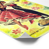 Spain Dancers Vintage Poster (Ecke)